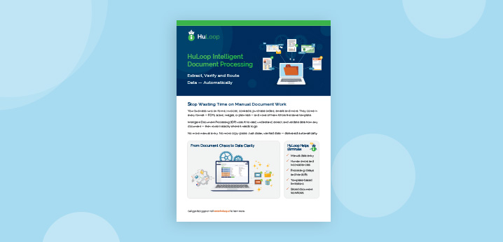 HuLoop Intelligent Document Processing Brochure