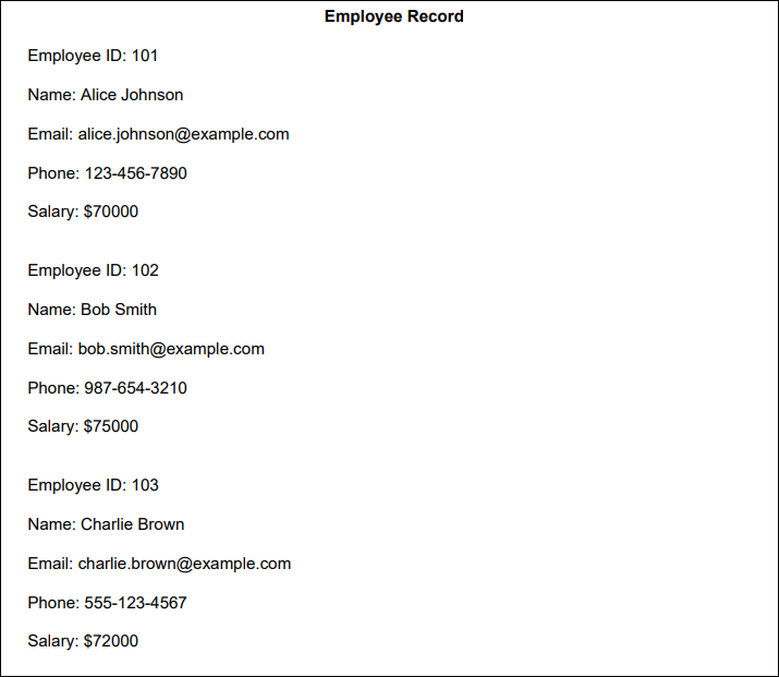 Sample Input PDF for Extraction