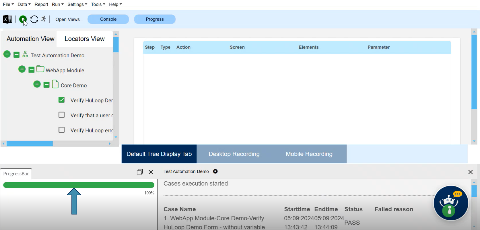 IG-case-execution-progress