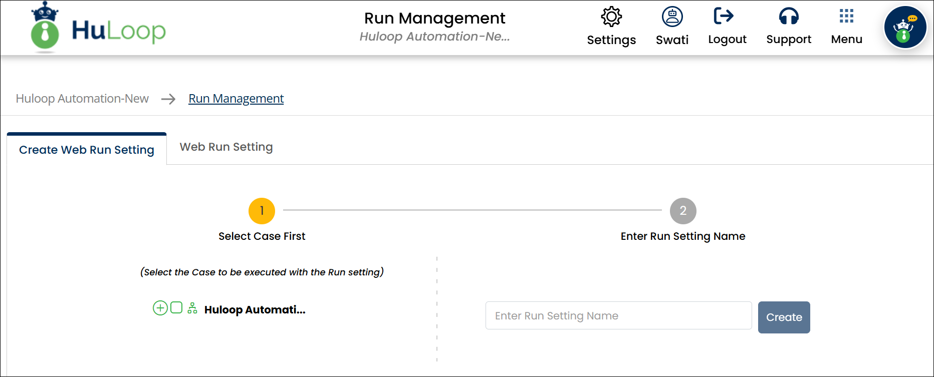 IGW-run-management-page