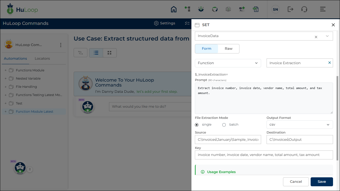 invoice-extraction-configuration