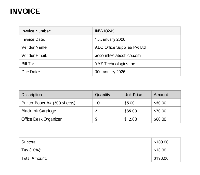 Sample Invoice PDF