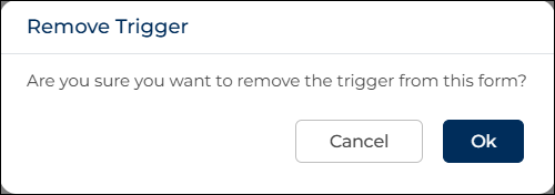 Remove Trigger Pop-up