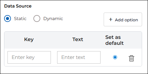 Static Data Source