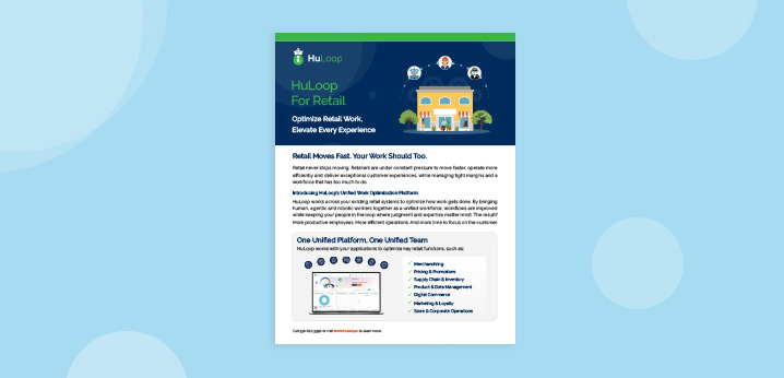 HuLoop Retail Work Optimization Brochure